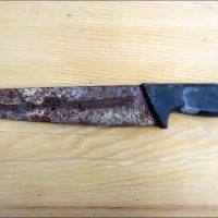 Rust kitchen knife